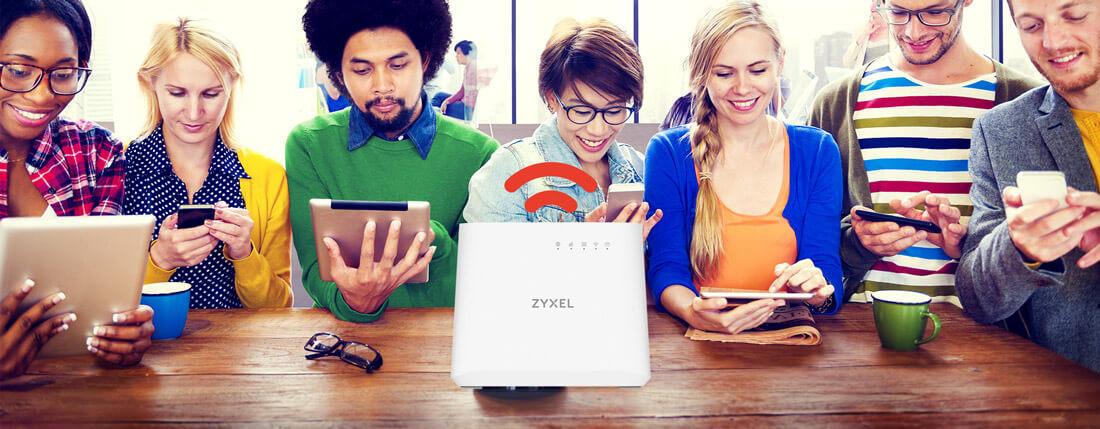 Zyxel LTE3202-M430 забезпечує до 16 підключень по WiFi
