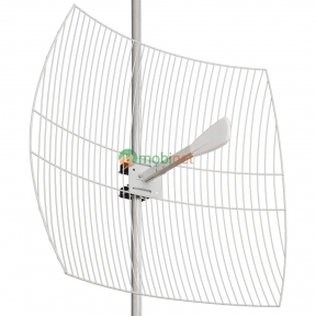 Параболічна 4G LTE MIMO антена Kroks KNA27-1700/2700 посиленням 27 dBi (1700 - 2700 МГц)