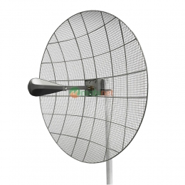 Параболічна 4G LTE MIMO антена Kroks KNA30-1700/2700 посиленням 30 dBi (1700 - 2700 МГц)