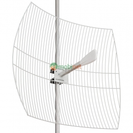 Параболічна 4G LTE MIMO антена Kroks KNA27-1700/2700 посиленням 27 dBi (1700 - 2700 МГц)
